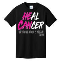 Heal Breast Cancer With God Kids T-Shirt