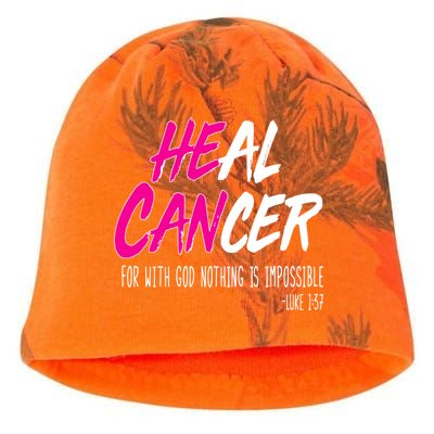 Heal Breast Cancer With God Kati - Camo Knit Beanie