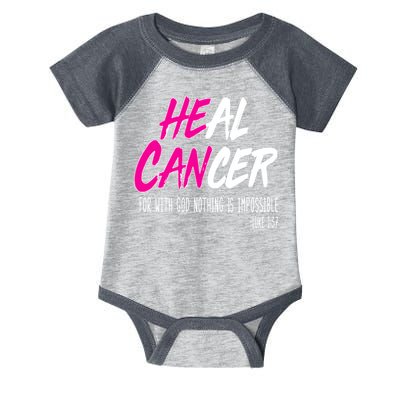 Heal Breast Cancer With God Infant Baby Jersey Bodysuit