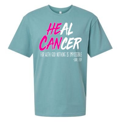 Heal Breast Cancer With God Sueded Cloud Jersey T-Shirt