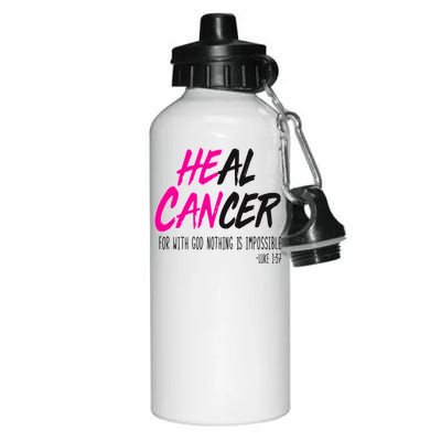 Heal Breast Cancer With God Aluminum Water Bottle