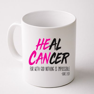 Heal Breast Cancer With God Coffee Mug