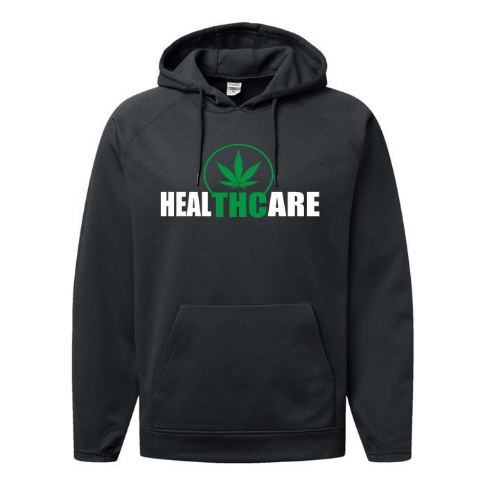 Health Care THC Weed Performance Fleece Hoodie