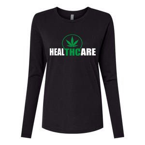 Health Care THC Weed Womens Cotton Relaxed Long Sleeve T-Shirt