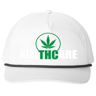 Health Care THC Weed Snapback Five-Panel Rope Hat