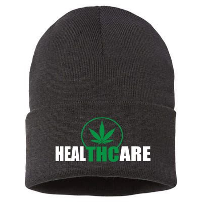 Health Care THC Weed Sustainable Knit Beanie