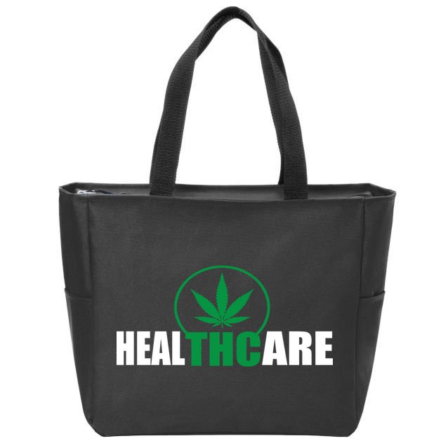 Health Care THC Weed Zip Tote Bag