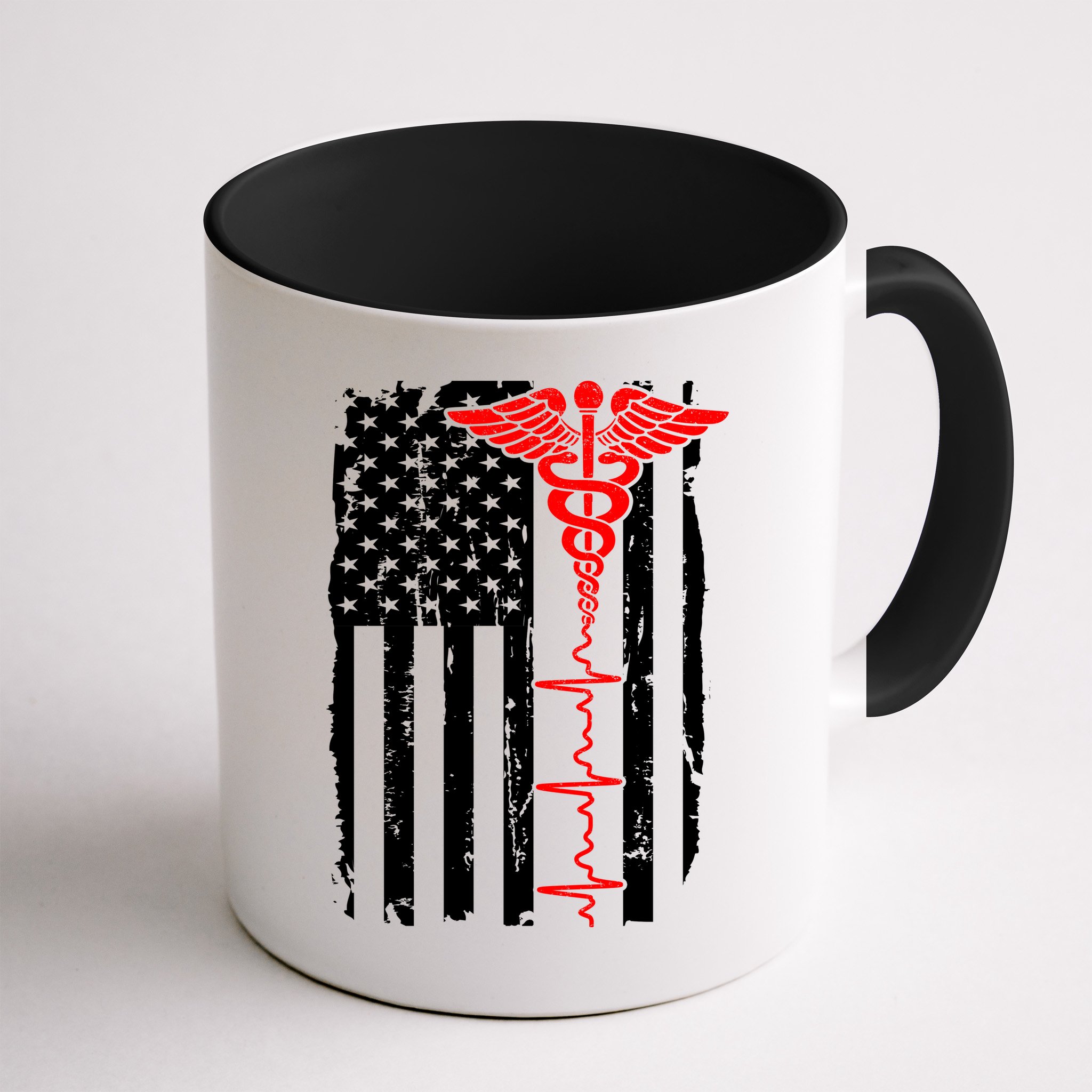 Healthcare Front line US Flag Mug
