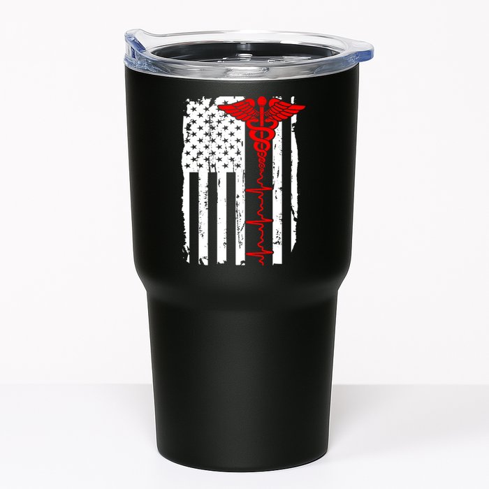Healthcare Front line US Flag Tumbler