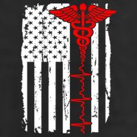 Healthcare Front line US Flag Hat