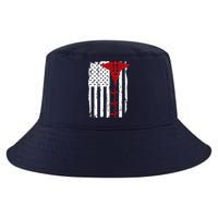 Healthcare Front line US Flag Cool Comfort Performance Bucket Hat