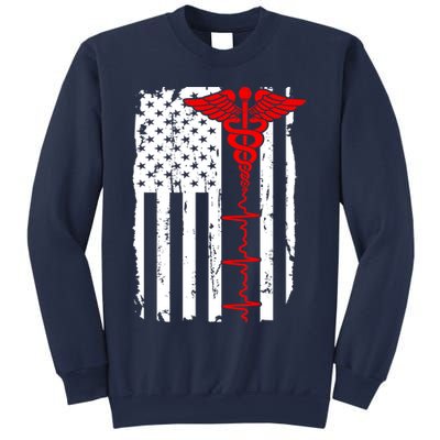 Healthcare Front line US Flag Sweatshirt