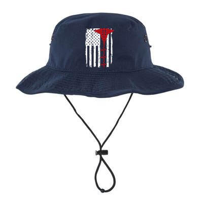 Healthcare Front line US Flag Bucket Hat