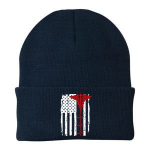 Healthcare Front line US Flag Knit Cap Winter Beanie