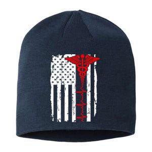 Healthcare Front line US Flag Sustainable Beanie