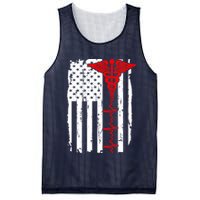Healthcare Front line US Flag Mesh Reversible Basketball Jersey Tank