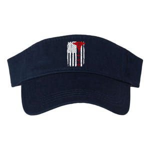 Healthcare Front line US Flag Valucap Bio-Washed Visor