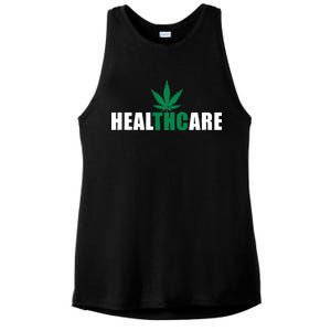 Healthcare Medical Marijuana Weed Ladies PosiCharge Tri-Blend Wicking Tank