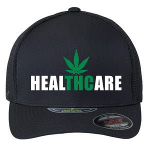 Healthcare Medical Marijuana Weed Flexfit Unipanel Trucker Cap