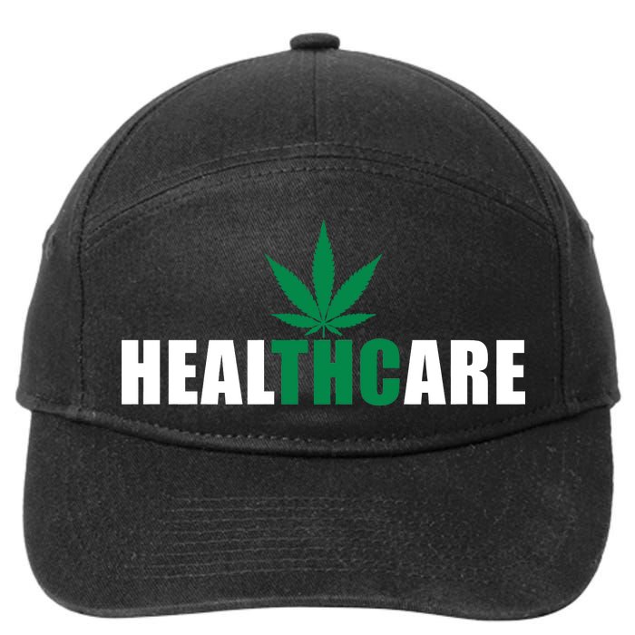 Healthcare Medical Marijuana Weed 7-Panel Snapback Hat