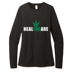 Healthcare Medical Marijuana Weed Womens CVC Long Sleeve Shirt