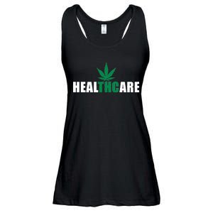 Healthcare Medical Marijuana Weed Ladies Essential Flowy Tank