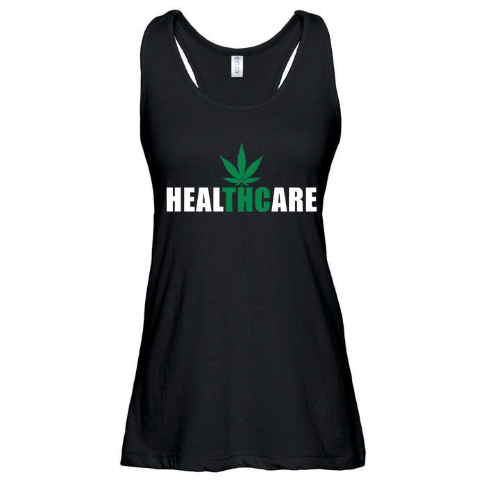 Healthcare Medical Marijuana Weed Ladies Essential Flowy Tank