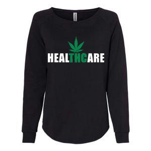 Healthcare Medical Marijuana Weed Womens California Wash Sweatshirt