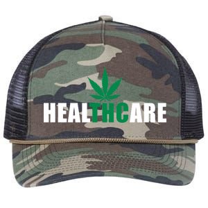 Healthcare Medical Marijuana Weed Retro Rope Trucker Hat Cap