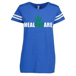 Healthcare Medical Marijuana Weed Enza Ladies Jersey Football T-Shirt