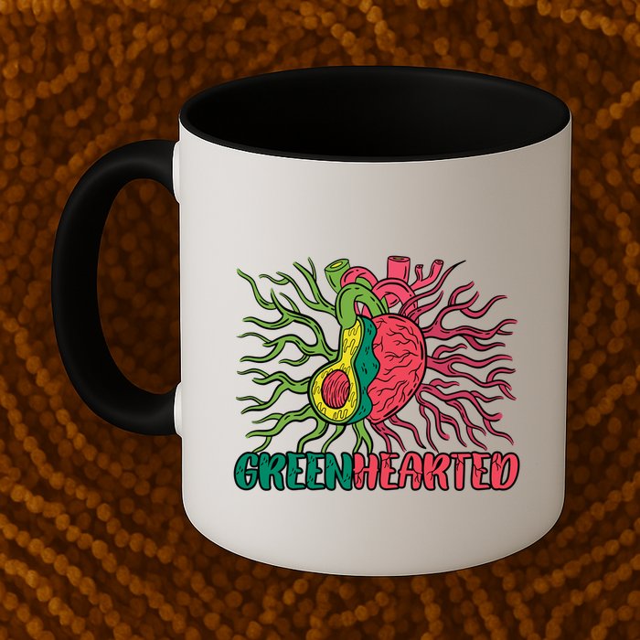 Heart And Avocado Mug
