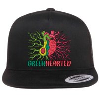Heart And Avocado Flat Bill Trucker Hat