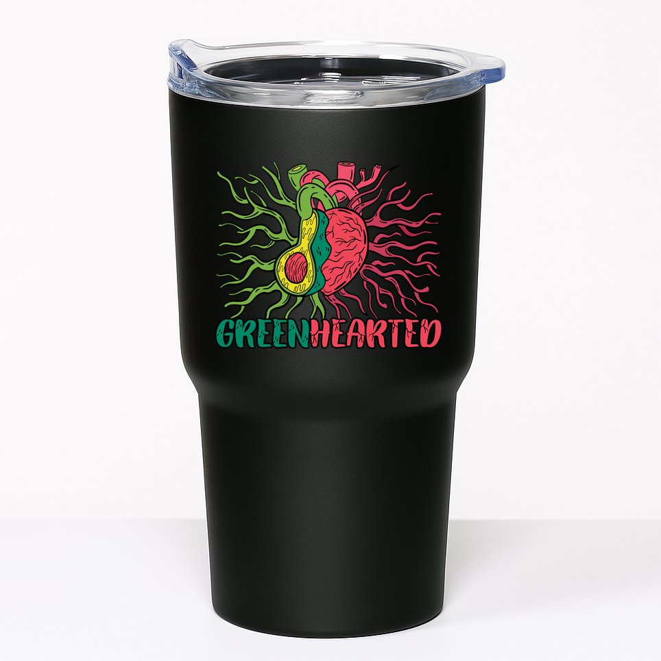 Heart And Avocado Tumbler