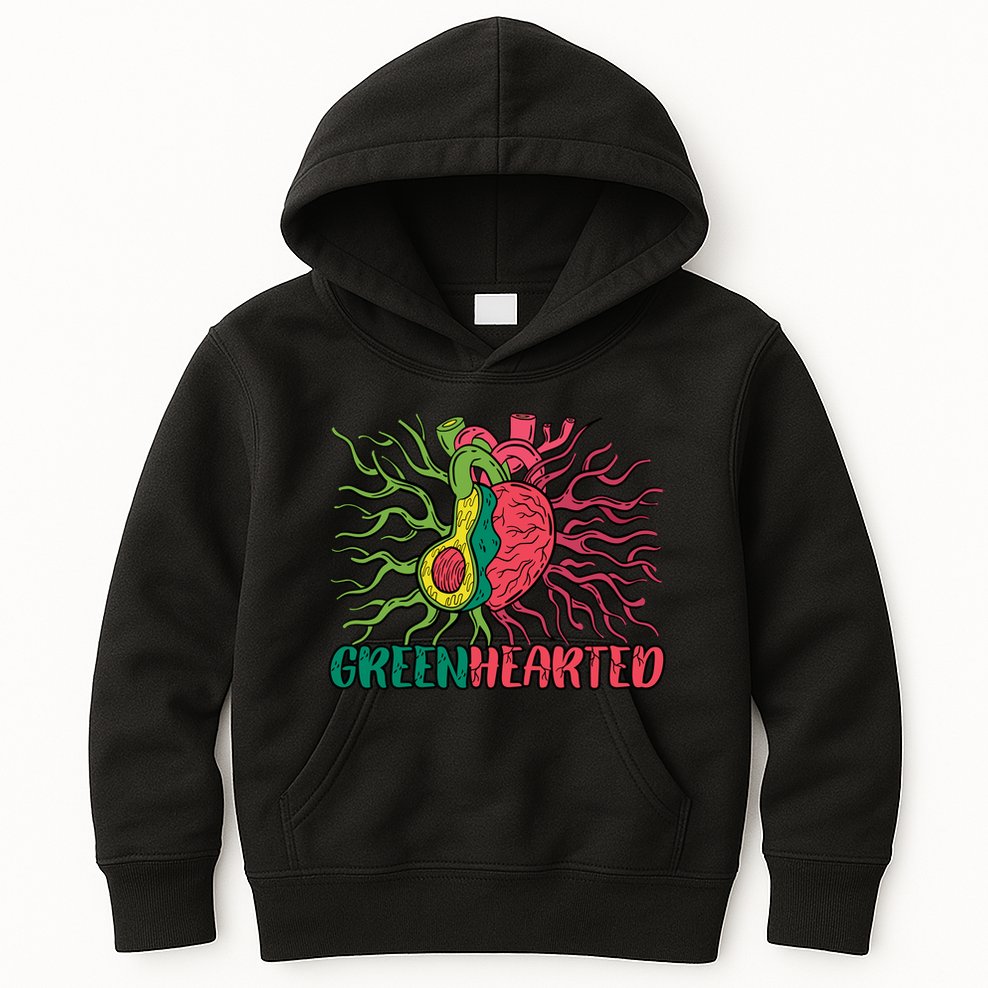 Heart And Avocado Kids Hoodie