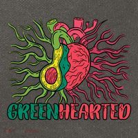 Heart And Avocado Cotton Canvas Backpack