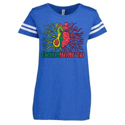 Heart And Avocado Enza Ladies Jersey Football T-Shirt