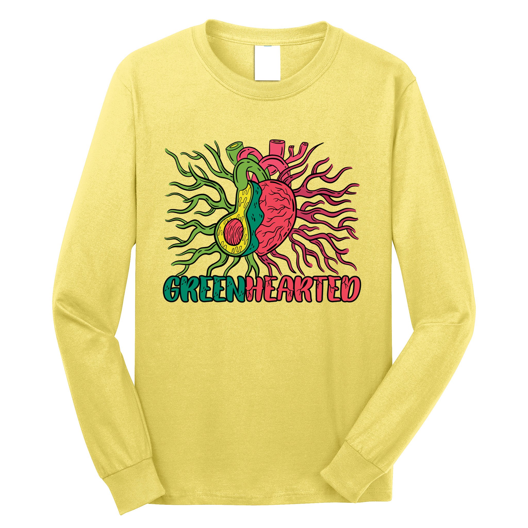 Heart And Avocado Long Sleeve Shirt