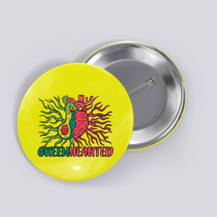 Heart And Avocado Button