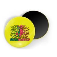 Heart And Avocado Magnet