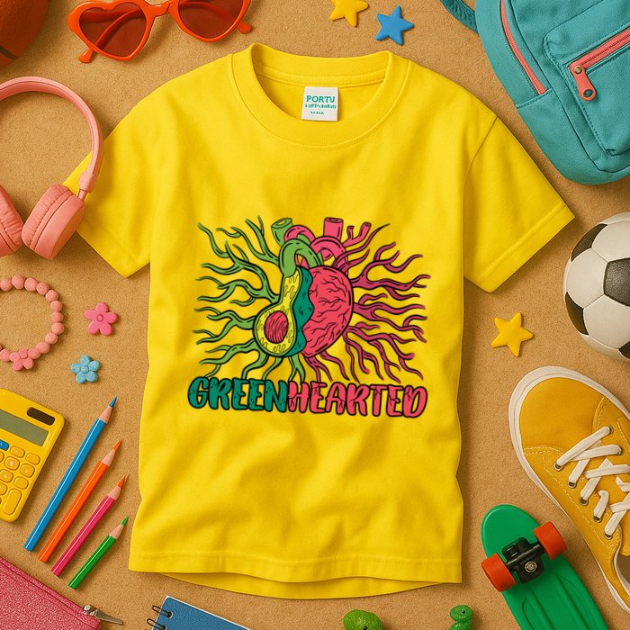 Heart And Avocado Kids T-Shirt
