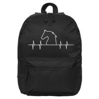 Heart Beat Horse Pulse 16 in Basic Backpack
