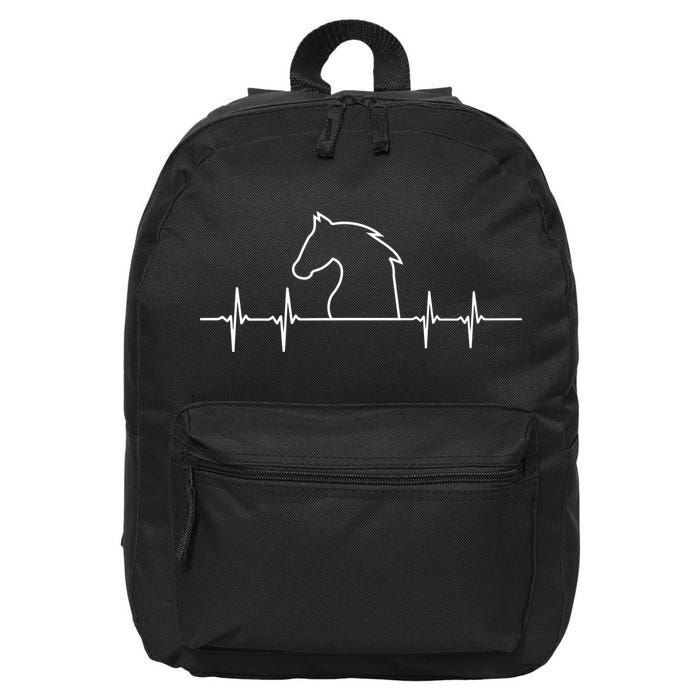 Heart Beat Horse Pulse 16 in Basic Backpack
