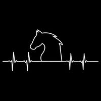 Heart Beat Horse Pulse 16 in Basic Backpack