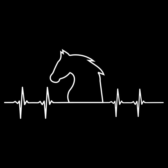 Heart Beat Horse Pulse 16 in Basic Backpack