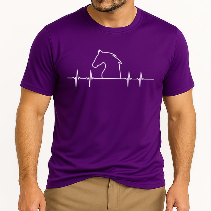 Heart Beat Horse Pulse Cooling Performance Crew T-Shirt