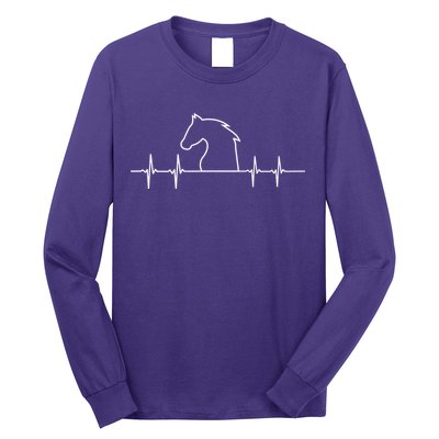 Heart Beat Horse Pulse Long Sleeve Shirt