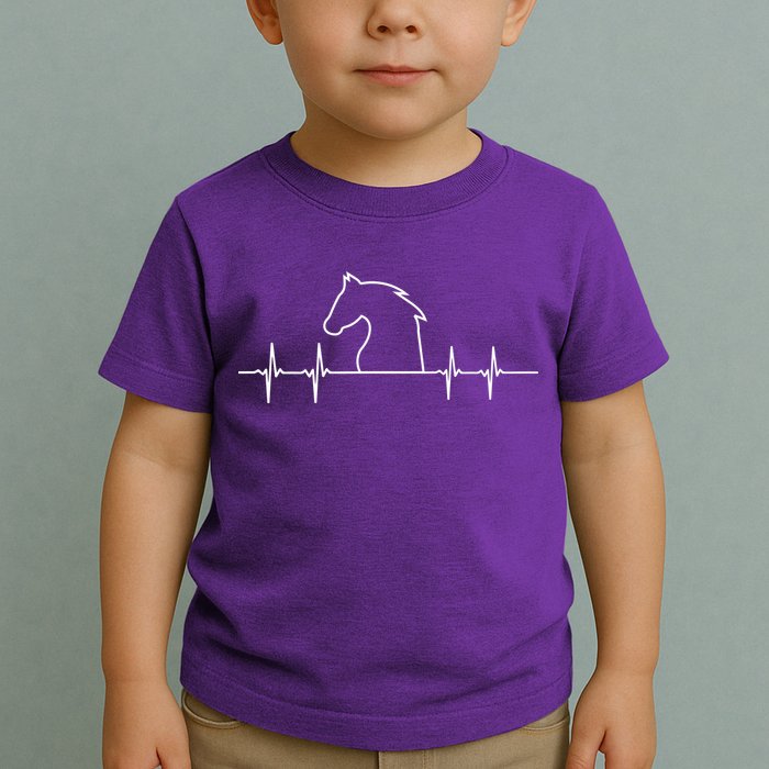 Heart Beat Horse Pulse Toddler T-Shirt