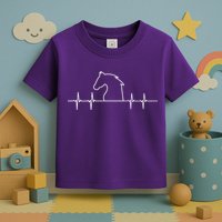 Heart Beat Horse Pulse Toddler T-Shirt