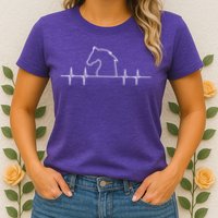 Heart Beat Horse Pulse Womens T-Shirt