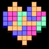 Heart Block Game Valentine's Day Gamer Love 16 in Basic Backpack